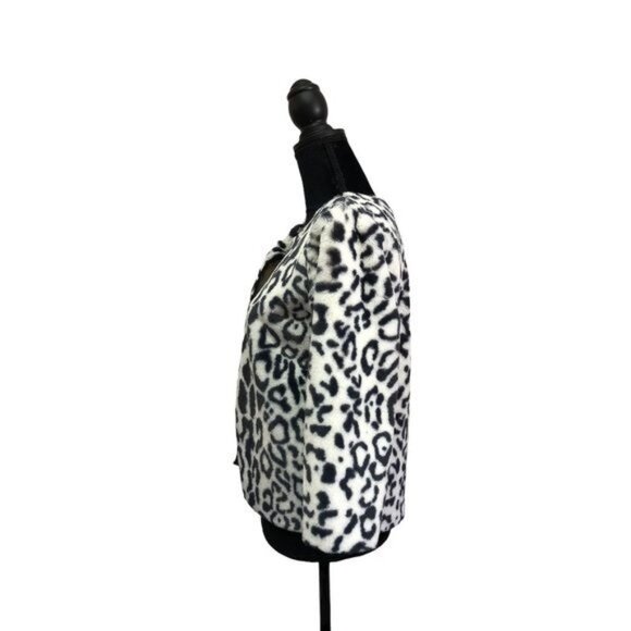 Lularoe Elegant Stella Leopard Print Faux Fur Jacket | Extra Small - Picture 3 of 9